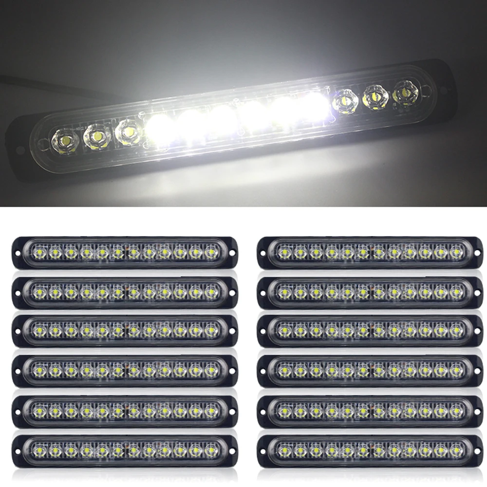 12x Автомобильная светотехника для грузовика световая полоса боковой лампы бар