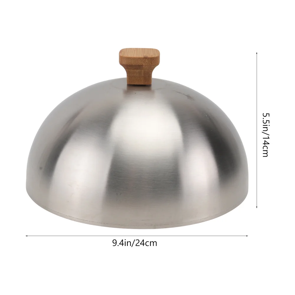 

1pc Stainless Steel Food Cover Oilproof Dish Cover Food Protector (Silver)