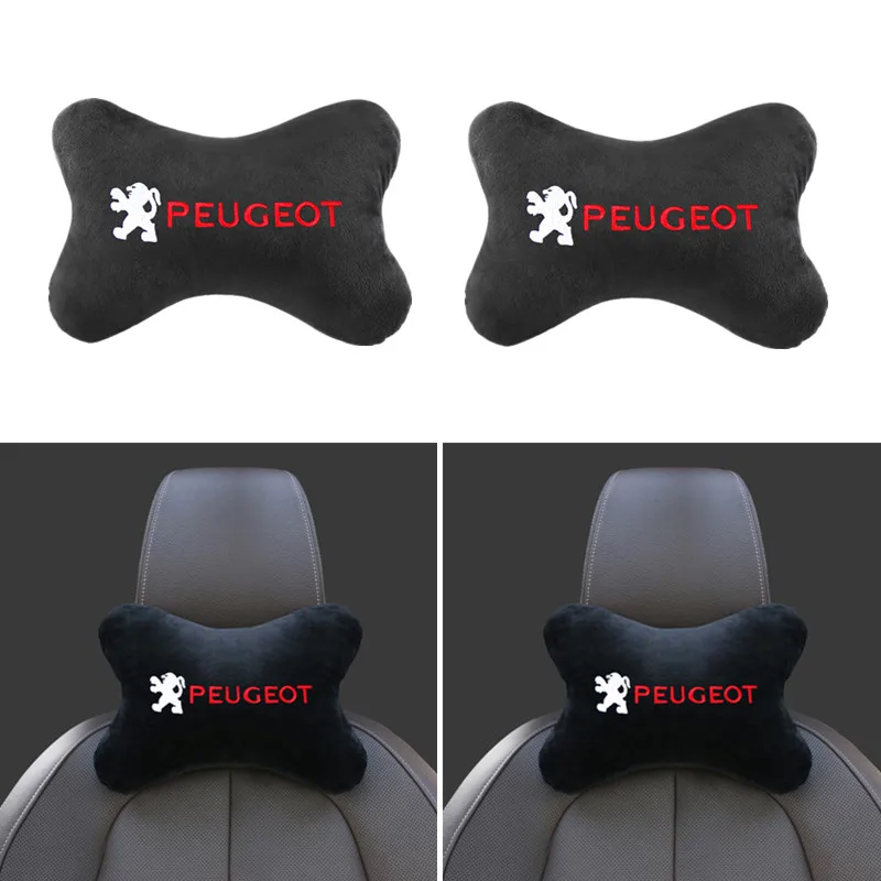 1 шт. чехол для подголовника автомобиля сиденья подушка шеи Peugeot 206 207 307 3008 2008 308 408