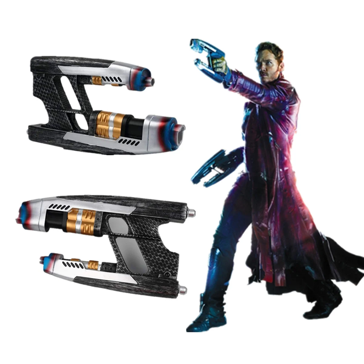 

Star Wars Lord Gun Blaster Resin 1:1 Replica Cosplay for Guardians of The Galaxy Peter Quill Gun Weapon Toys for Adults Gift