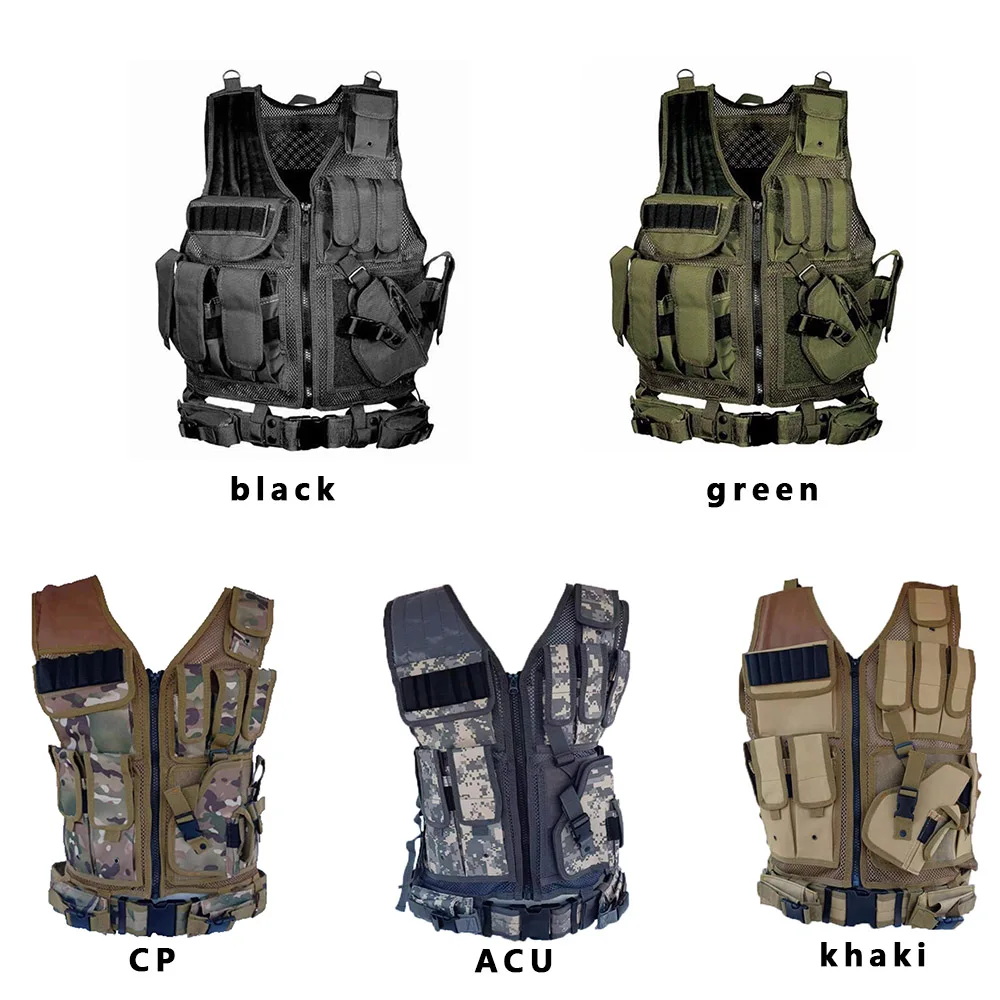 Уличный мужской военный тактический жилет камуфляжный для пейнтбола и охоты с