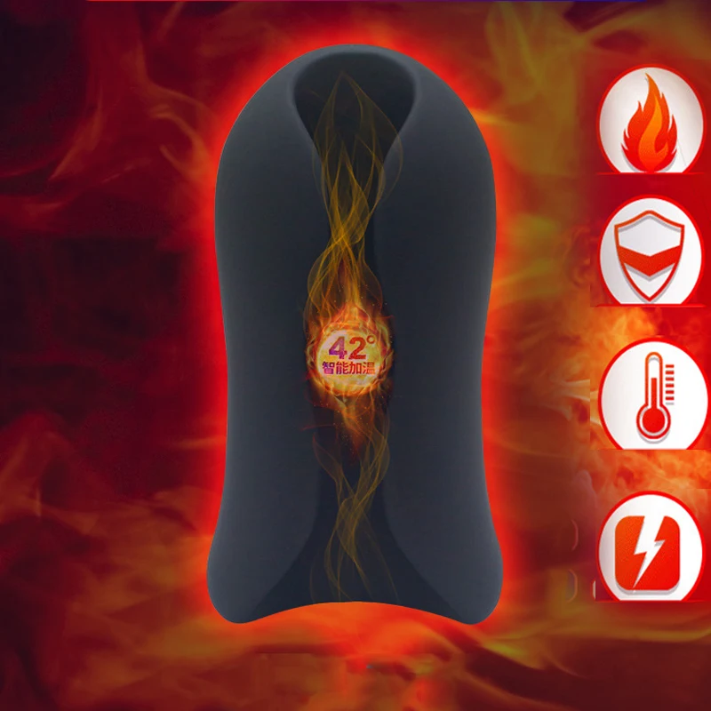 Пенис игрушки для взрослых мужчин Отопление Мужской мастурбатор 10 Частота