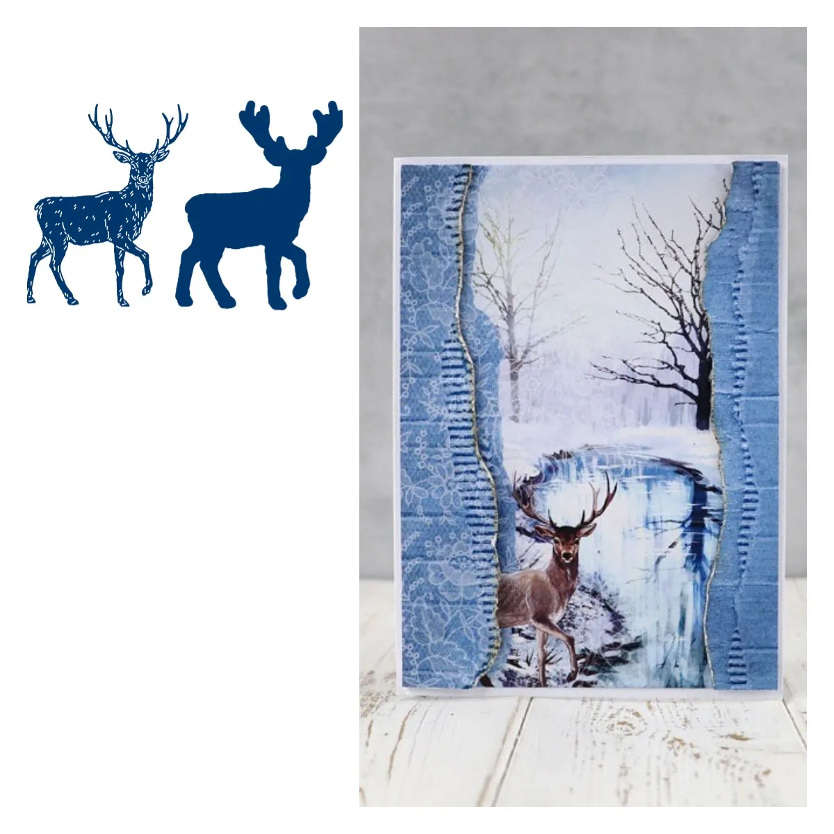 

Winter Stag 2021 NEW Product Metal Cutting Dies Scrapbook Diary Decoration Stencil Embossing Template DIY Greeting Card Handmade