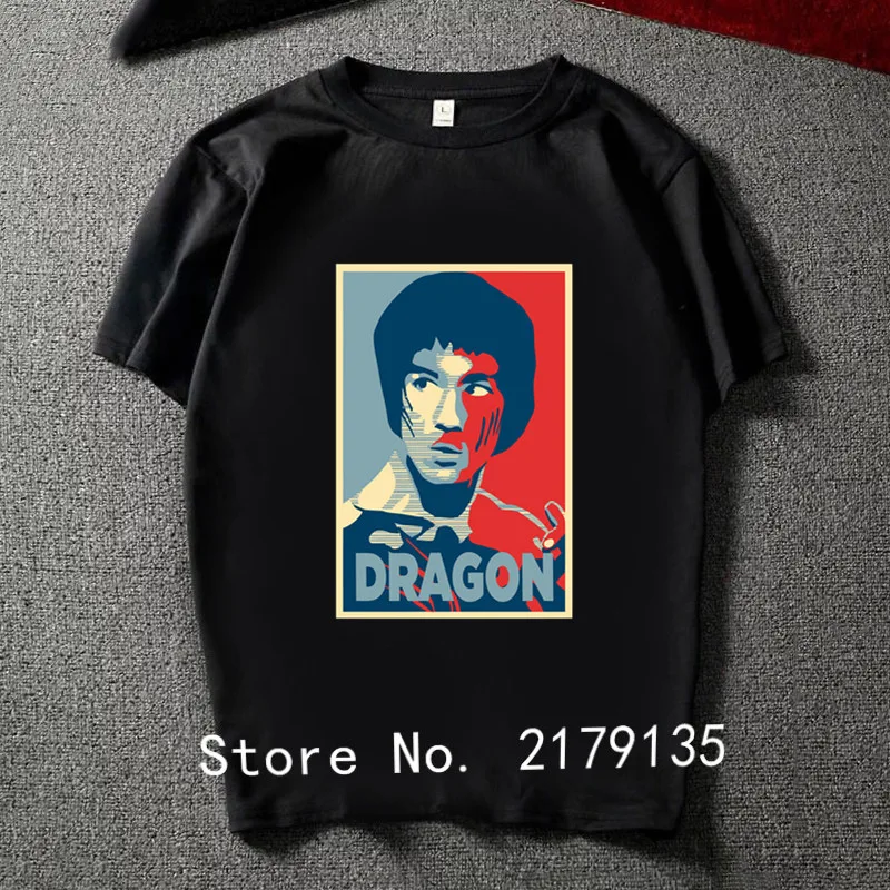 Брюс Ли для мужчин футболка Красивый бакалавров Футболка с принтом 100 хлопок