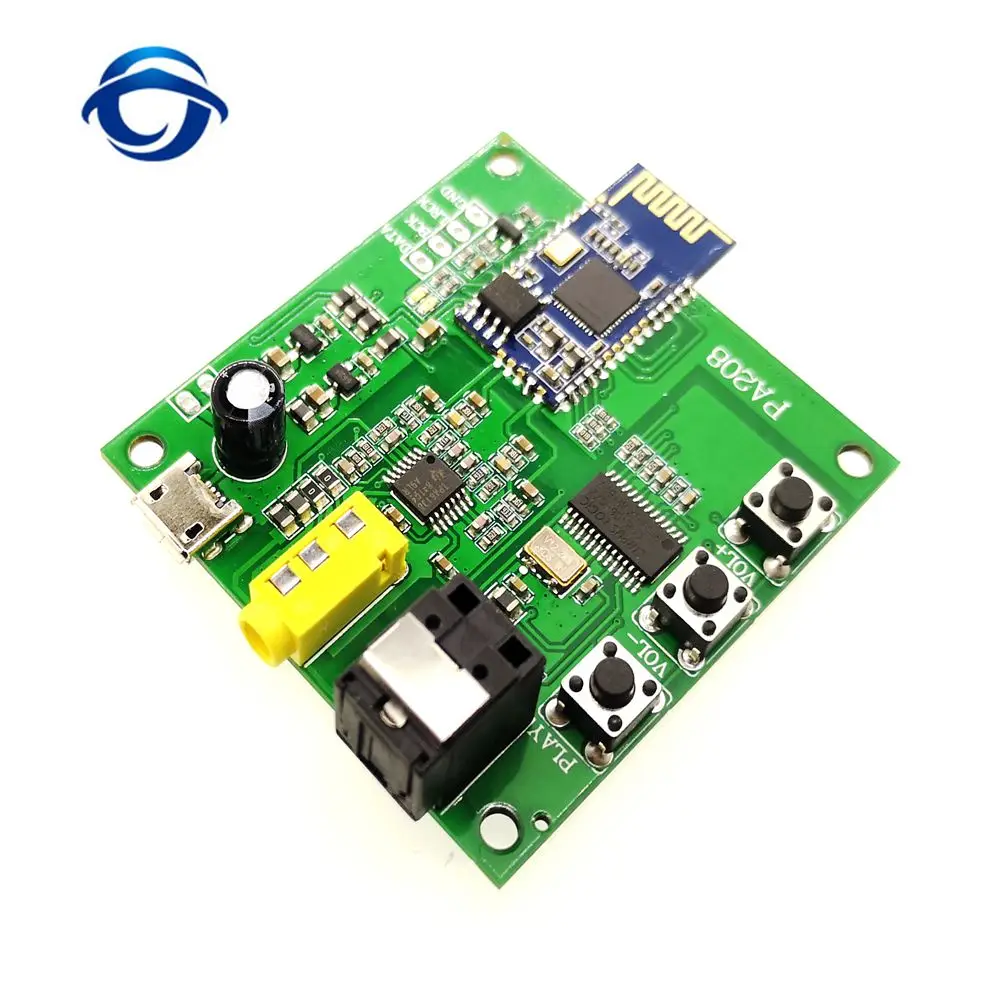 Аудиоприемный модуль PA208 Bluetooth 5 0 QCC3003 аналоговый волоконно-оптический выход I2S IIS |
