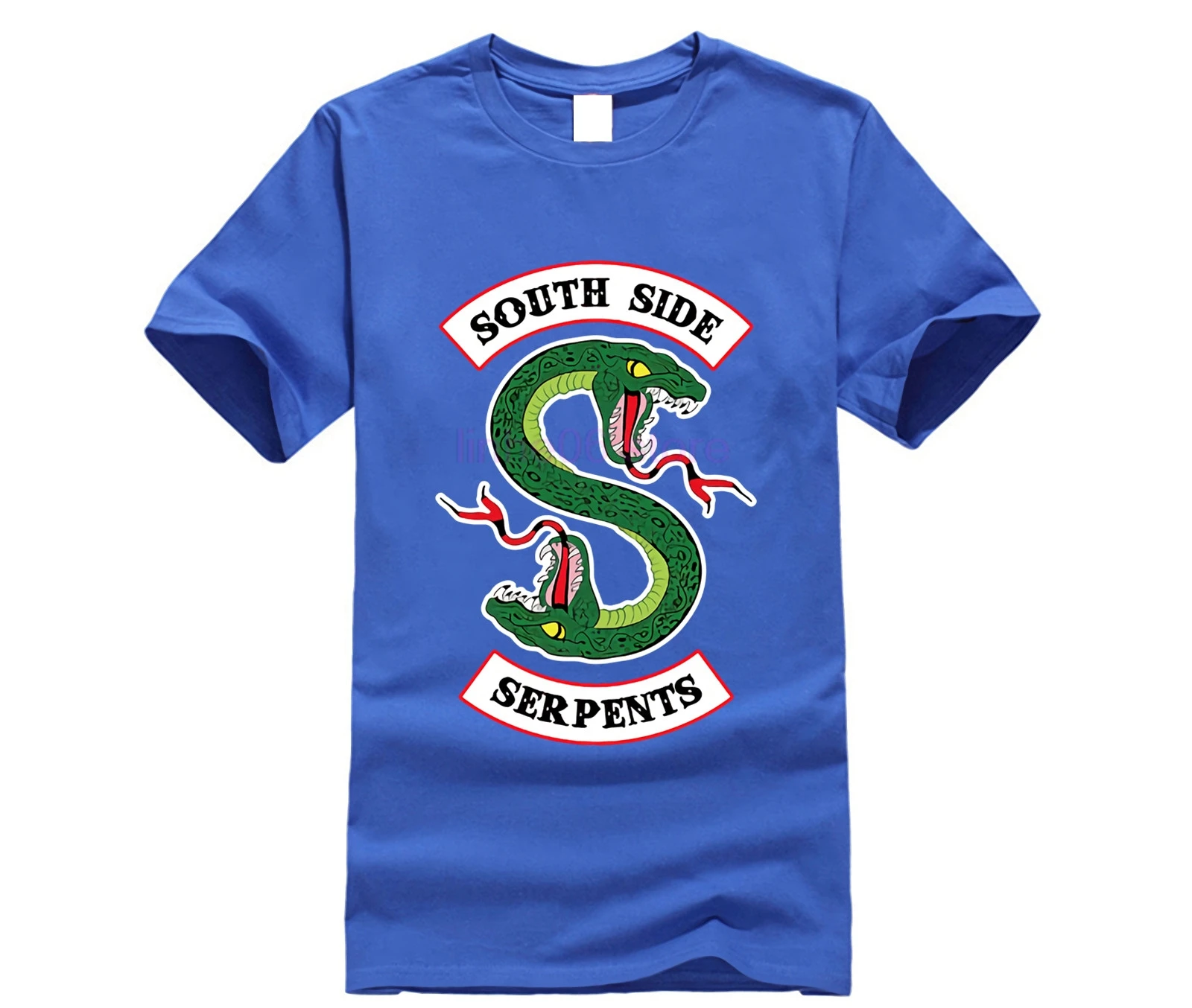 Мужская футболка с надписью South Side Serpents хлопковая повседневная черная