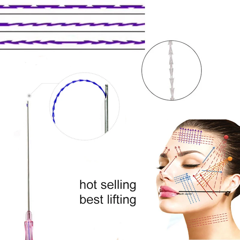 

10 Pieces Pcl Thread Private Label Available Cheek Lifting 4d 6d 8d Molding Shark Whale Pcl Pdo Thread