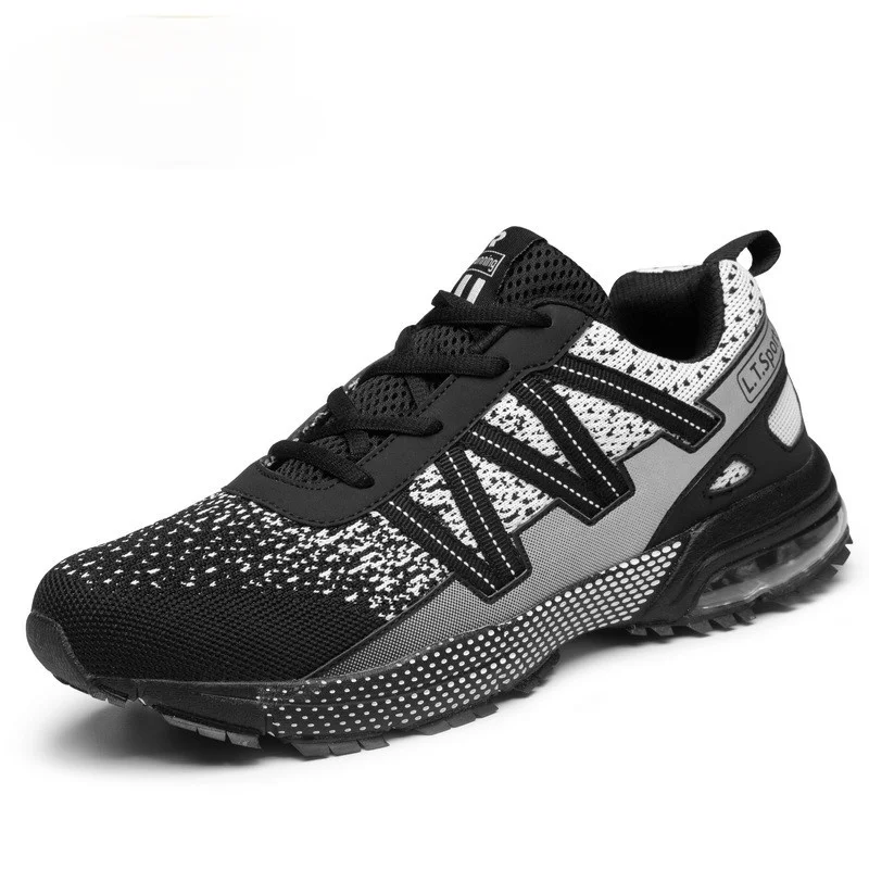 

Мужские дышащие кроссовки для бега, светильник, мягкие, толстая подошва