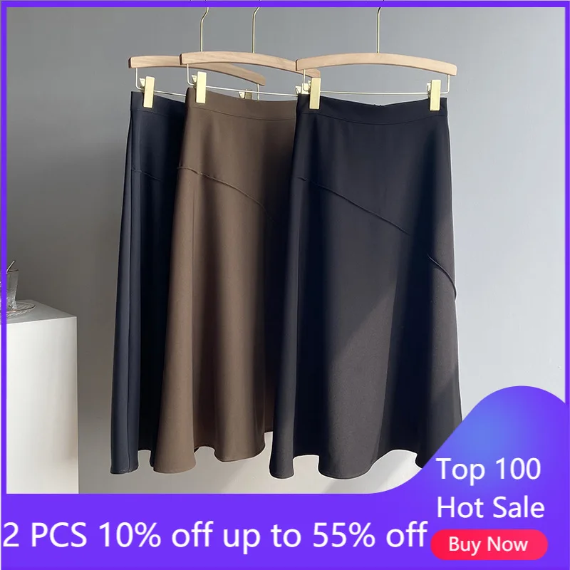 

Осенне-зимние новые женские юбки в Корейском стиле с высокой талией, элегантная женская юбка W5551 #