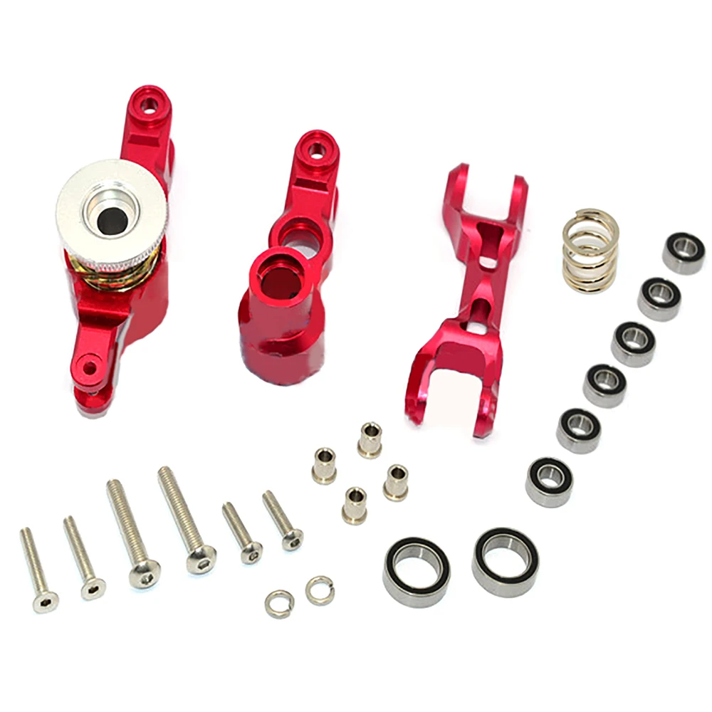 

Aluminum Alloy Adjustable Steering Assembly with Screw Kit for TRAXXAS X-MAXX 1/5 RC Car Accessories