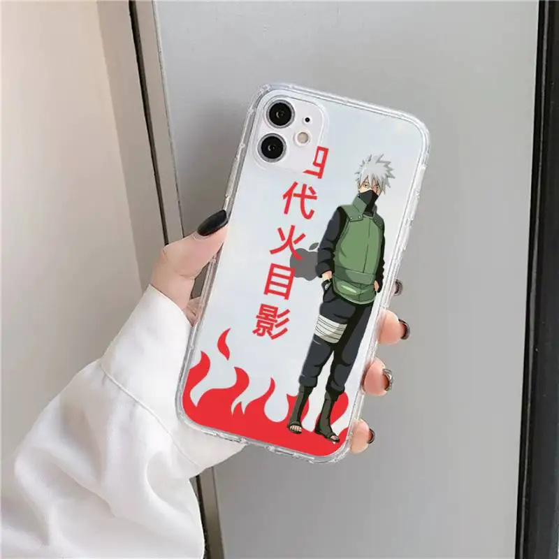 

Naruto Japan anime cool clear Phone Case Transparent for iPhone 11 12 mini pro XS MAX 8 7 6 6S Plus X 5S SE 2020 XR