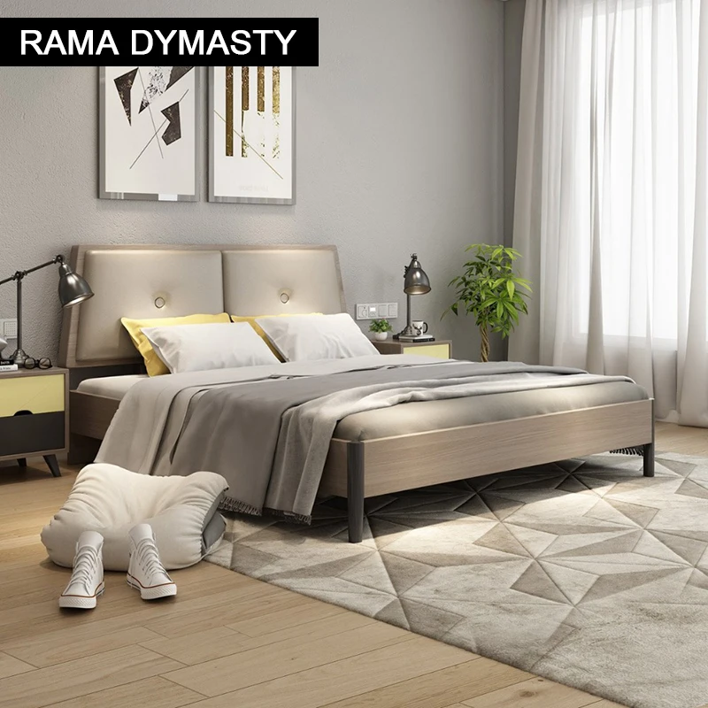 Кровать RAMA DYMASTY в нордическом стиле современный дизайн кровать/Модная мебель для
