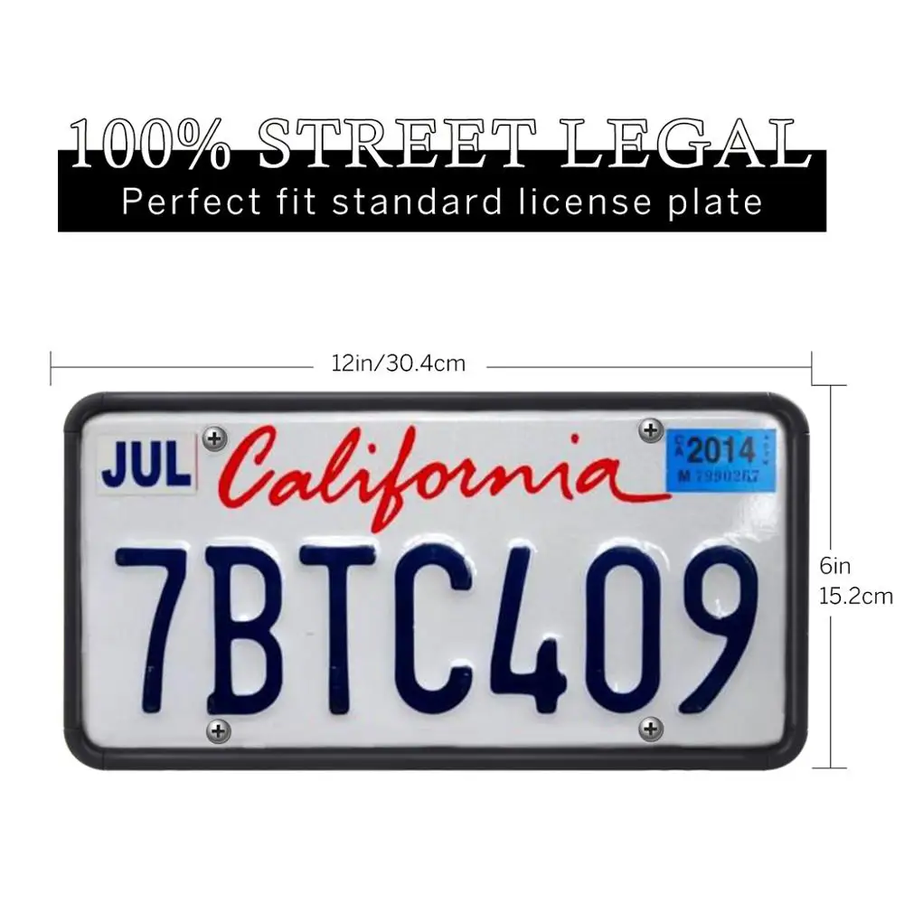 Из 2 предметов силиконовая рамка для номерного знака автомобиля пурпурного цвета