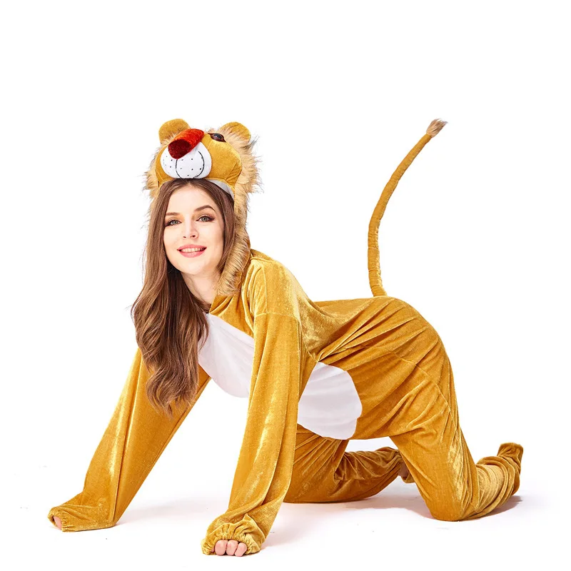 

Halloween Animal Cosplay Costume Weasel/Lion/Deer/Magic Cat Cute Women Jumpsuit Carnival Party Romper Lovely Uniforms