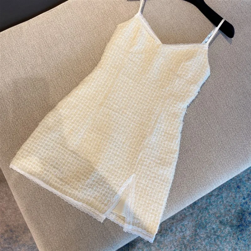 

Vintage Sweet Womens Two Piece Winter Chinese Style striped Stand Collar Hollow Out Cape Short Jacket Sexy Split Straps Dress