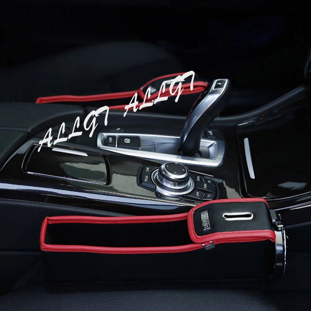 Автомобильный ящик органайзер на сиденье водителя с карманом в виде катушки