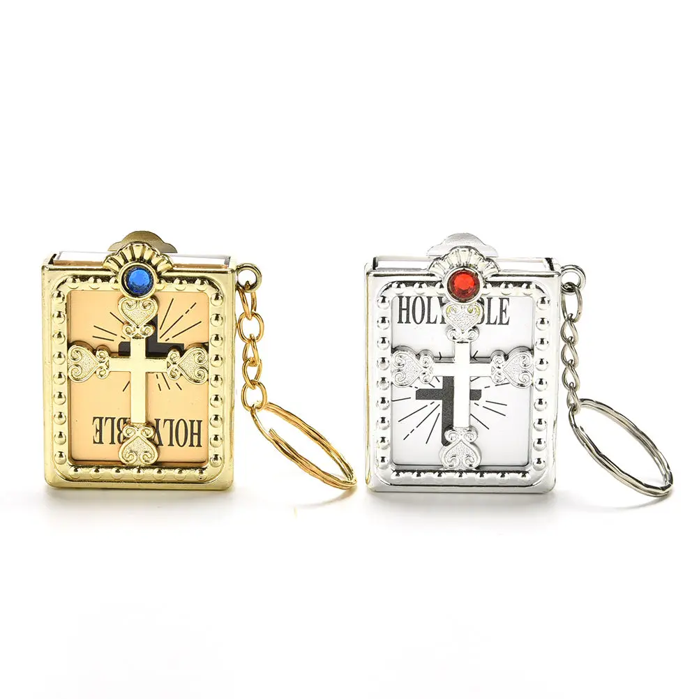 Креативный мини Библия брелок английская святая религиозный христианский Иисус