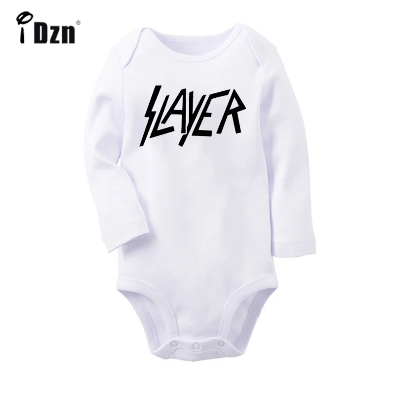 Комбинезон Slayer для новорожденных Электронная музыкальная лента боди с длинным