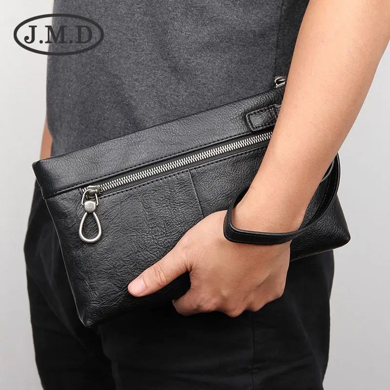 

J.M.D Men Wallets Leather Clutch Bag Business Office Hand Bag Fashion Long Male Envelope Long Clutches Purse