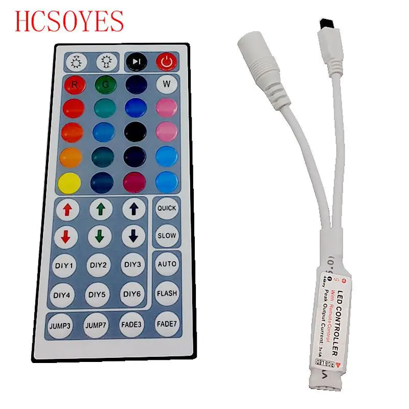 ИК пульт дистанционного управления для гибкой ленты SMD3528 5050 RGB 12 В постоянного