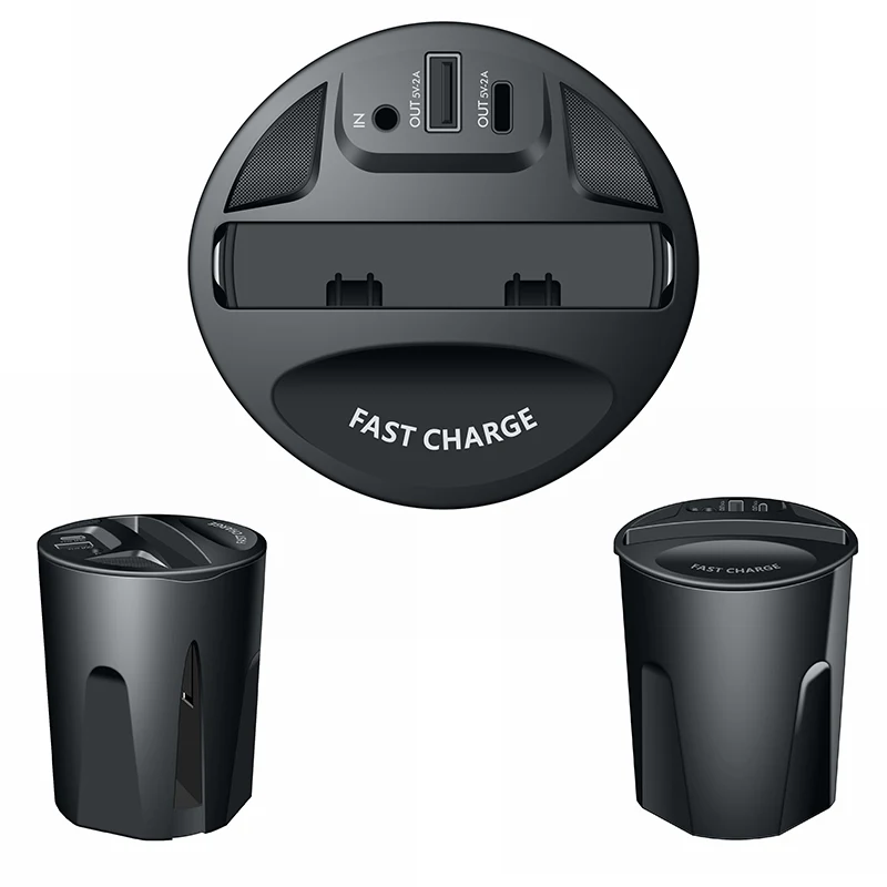 

10W Fast Wireless Charger Car Charger Cup for iPhone 11 Pro XS XR/X/8 SAMSUNG Galaxy S9/S8/Note10/Note9 car Cup Charging holder