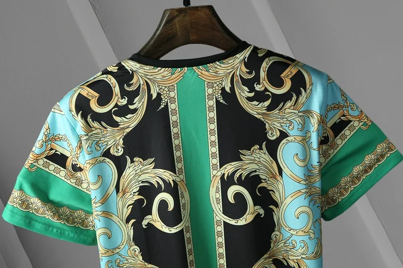 

2021 New Summer Men 's T- shirt Harajuku Oversized T- shirt Casual Men 's T- shirt O-neck Hip-hop Sports Top Print Loose Tees