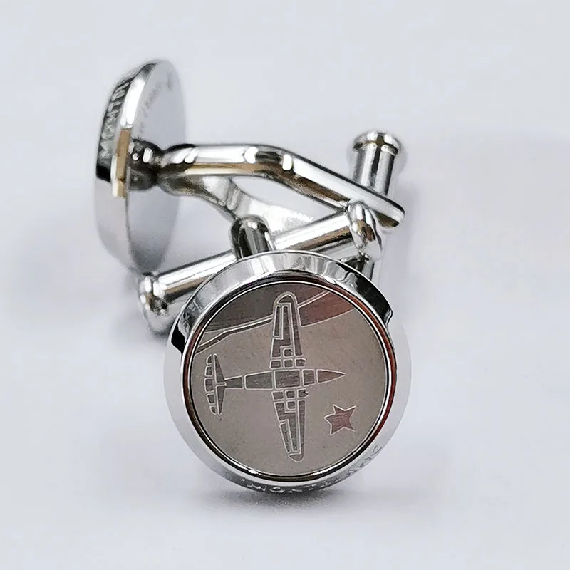 

Stainless steel cufflink for mens Brand design High Quality jewelry with logo