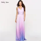 Летняя пикантная Женская длинное платье Красный Бесконечность Длинный Vestido многополосные подружки невесты с запахом вечерние платья, длинное женское платье