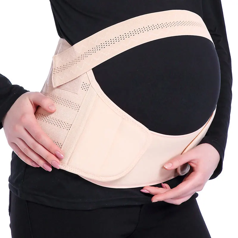 Cinturones de maternidad para mujeres embarazadas, cintur&oacute;n de maternidad para el cuidado del Abdomen, soporte para el vientre, banda de tirantes para espalda, Protector para embarazo-0