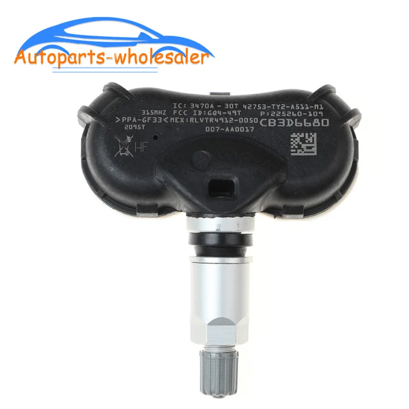 Автомобильные аксессуары TPMS датчик давления в шинах монитор 315 МГц 42753-TY2-A51 42753TY2A51 для H onda 2009-2013 A cura TL ZDX 2AX RLX