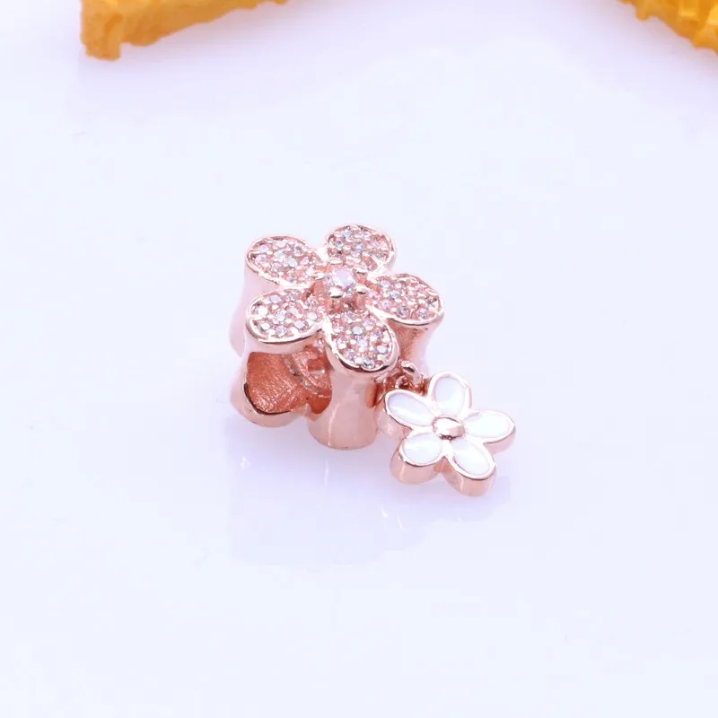 

Original 925 Sterling Silver Bead Creative Fashion Flower Beads Fit Pandora Women Bracelet & Necklace Diy Jewelry
