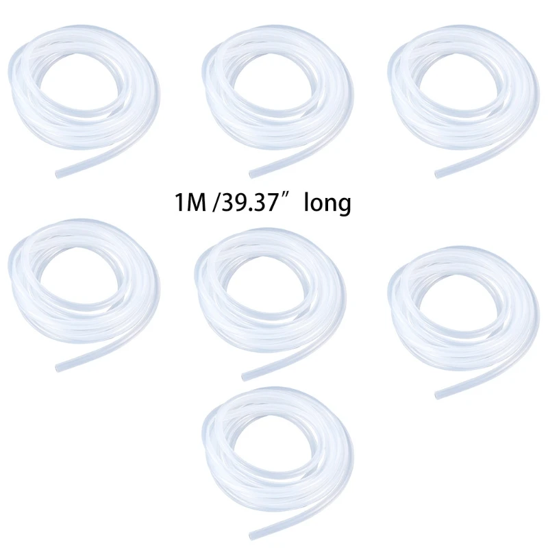

K1KA 1M Food Grade Clear Transparent Silicone Rubber Hose 4/5/6/7/8/10mm Out Diameter Flexible Silicone Tube