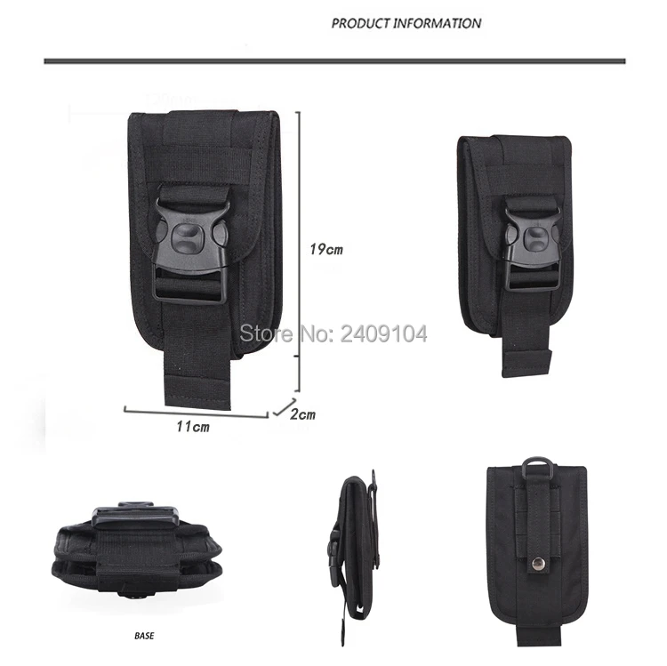 100pcs/lot Outdoor Tactical Holster Military MOLLE Hip Waist Belt Bag Wallet Pouch Purse Phone Case bag for iPhone samsung | Мобильные