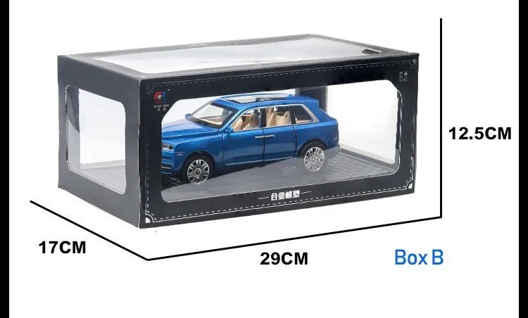 1:24 Rolls Royce Cullinan, модель автомобиля из сплава, большой размер, имитация внедорожника, металлическая модель автомобиля, светильник со звуком, вытяжка, 6 дверей