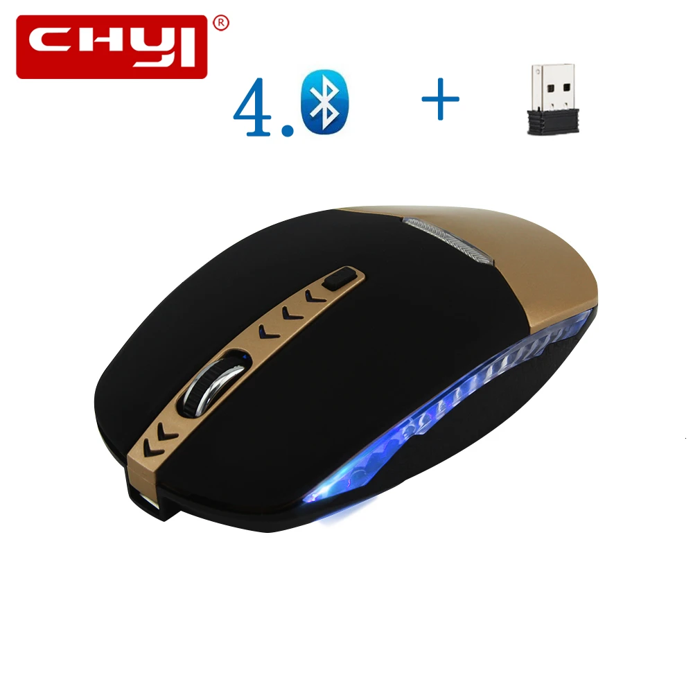 

Rechargeable Office Mouse Bluetooth 4.0 + 2.4G Wireless Mouse 2 In 1 USB Optical Gamer Mause Ergonomic Silent Mice For Laptop PC