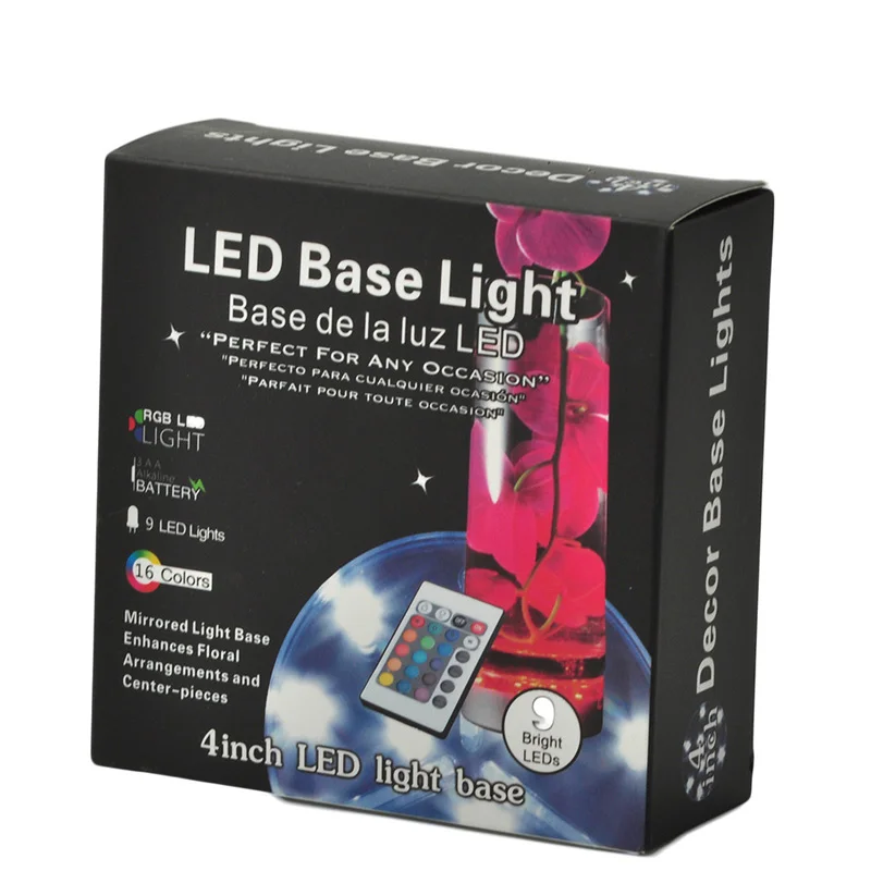 4 дюйма (10 см) Светодиодный светильник база выставочный стенд Дисплей пластина с