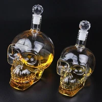 whiskey bottle skull glass shooter drinking flask glass set crystal wine vodka decanter liquor alcohol bottle spirits cups bar