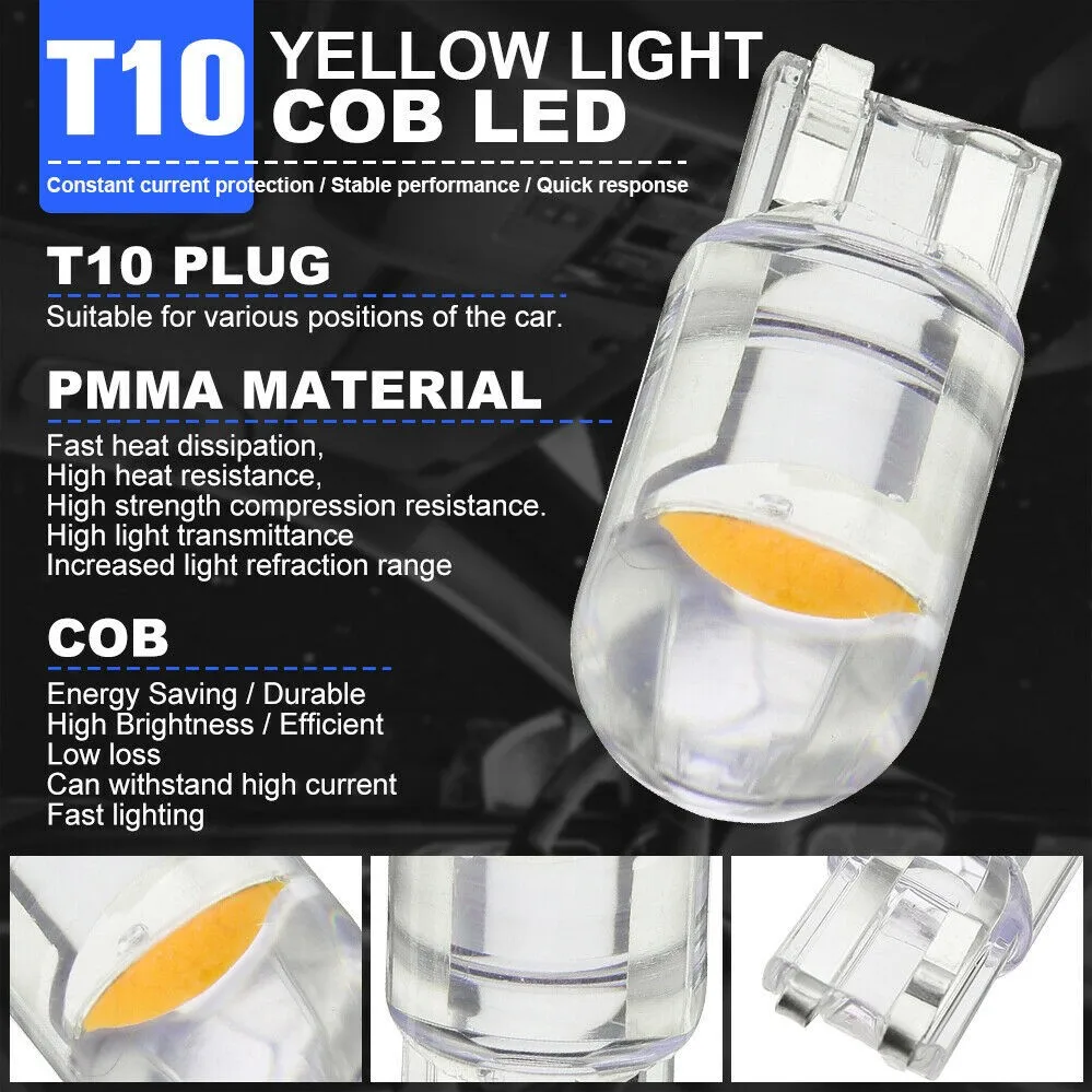 

Map Car Interior Light Reading Replacement Super Bright Yellow 168 194