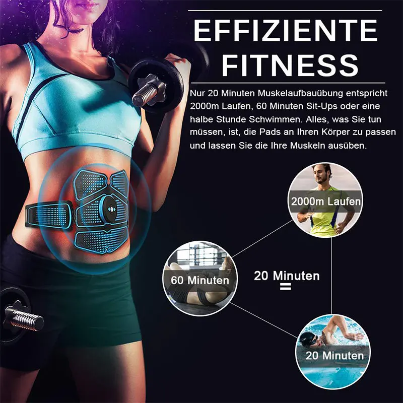 Стимулятор мышц живота ABS Шестерни Фитнес тренер USB упражнения рука машины мышцы