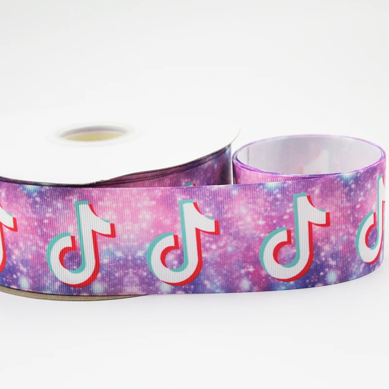 50/75 мм музыкальная нота печатная корсажная лента Женские аксессуары для волос