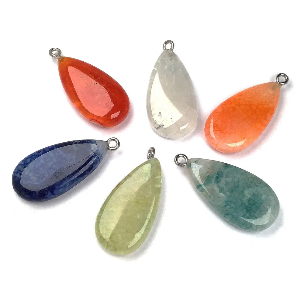 Новые Подвески из натурального камня агата имитация цветов для изготовления