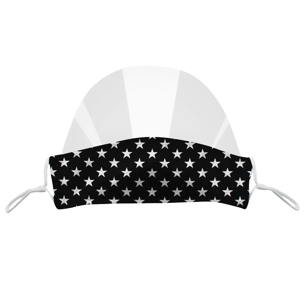

4PC Daily Restaurant Canteen Mask Clear Visible Breathable Mini Shield Chin Mask Non-Disposable Multicolor Mascarilla Mouth Mask