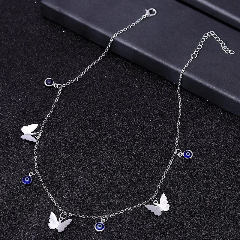 

Gold Silver Color Small Stars Butterfly Choker Necklaces Women Alloy Animal Clavicle Chain Jewelry for Female DIY Accessories