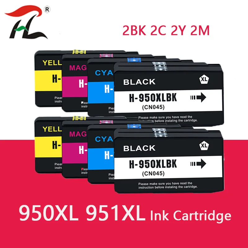 

8PK Compatible For HP 950XL 951XL 950 951 Ink Cartridges Officejet Pro 8100 8600 8610 8615 8620 8625 251dw 276dw for HP950