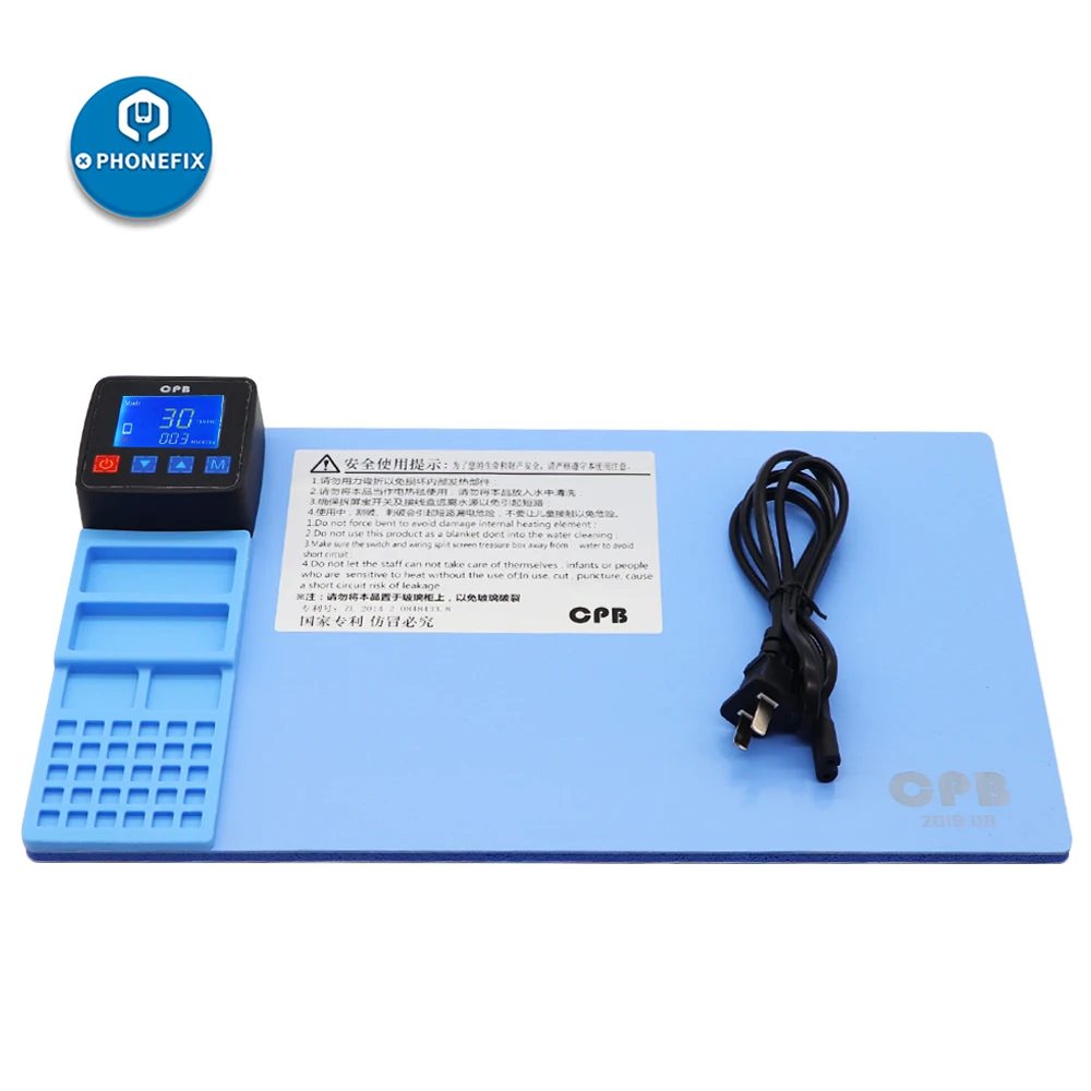 cpb heating pad lcd screen separator opening machine for iphone ipad samsung repair opening machine phone screen separator free global shipping
