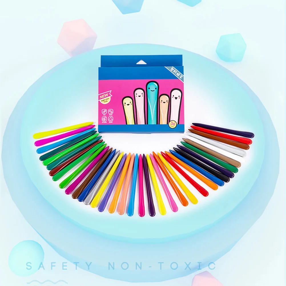 36 Цвет s Яркий Творческий треугольник карандаш набор кистей для детей