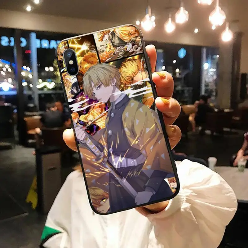 

Agatsuma Zenitsu anime manga demon slayer high quality Phone Case for iPhone 11 12 pro XS MAX 8 7 6 6S Plus X 5S SE 2020 XR