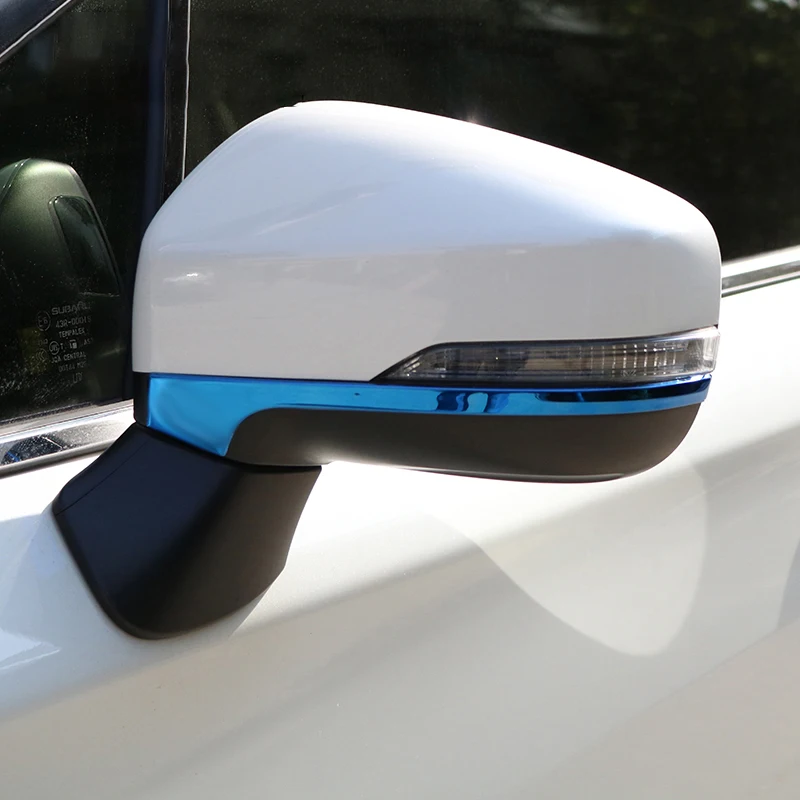 

2PCS Stainless Steel Auto Rearview Mirror Decoration Strip Cover Trim Stickers For Subaru Forester XV Outback Car Accessories