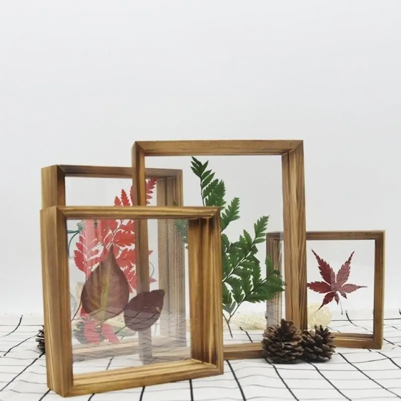 

Wood Frames for Pictures Specimen Frame Double Sided Plexiglass Diamond Painting Frames Diy Wall Art Home Decorative Ornaments