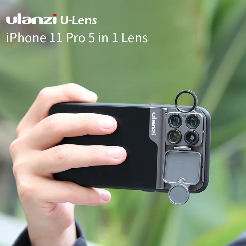 Ulanzi iPhone 11 Телефон объектив CPL Макро Рыбий глаз телефильтры чехол для телефона